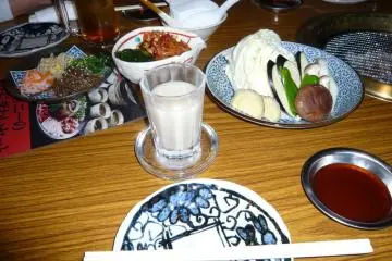 Korean style sake (milky white)