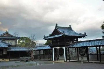 The courtyard is filled with the scent of incense and the sound of the ringing bells