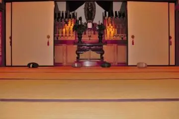 One of the meditation rooms
