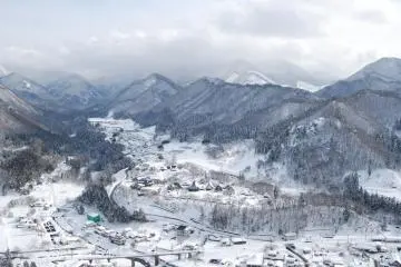 The view over the surrounding area from Godai-do is just as stunning in winter as it is in summer