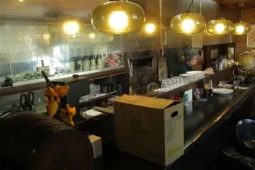 Inside the restaurant
