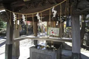 Shrine of water at the entrance of the complex.