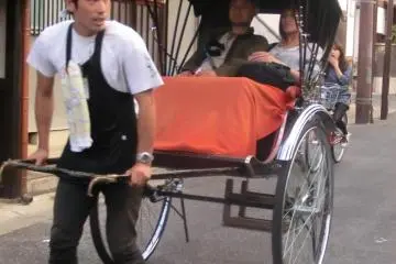 Rickshaw driver in Naramachi