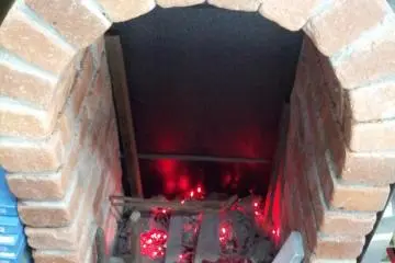 Not a working hearth--just for atmosphere (Photo: KWHedlund)