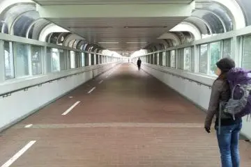 ปิดทางเดินครึ่งทางระหว่างสถานีฮามามัตซึโชและโรงแรมชินซัน