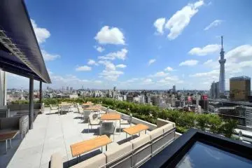14th floor terrace (Photo: The Gate Hotel Kaminarimon)
