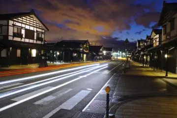 Bokushi Street light trails