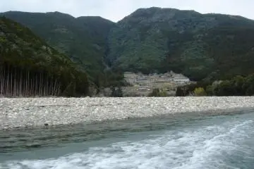 Start of the hovercraft journey on Kumano River