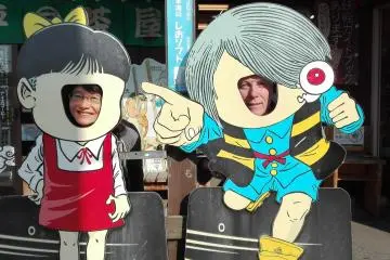 Rey and Miwa as Yokai