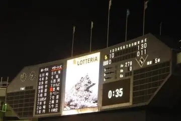 Stadium scoreboard