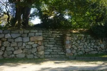 Yoshida Castle walls provide a good idea of the fortresses defenses and size