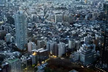 A view of Tokyo's urban scenery