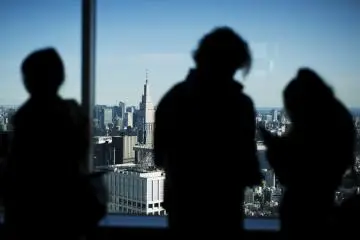 More tourists enjoying the view