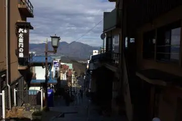 View from Ikaho Onsen stone steps