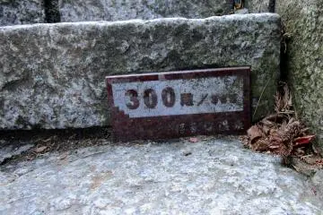 Numbers indicate how far up (or down) you are from the top of the stairs
