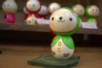 Non-traditional Kokeshi available in the shop