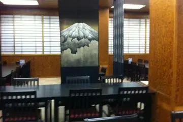 Large dining room in museum