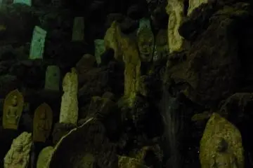 Lots of Statues in Kosanji Temple Cave