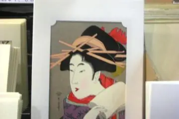 Stunning Ukiyo e at Daishodo in Teramachi Kyoto