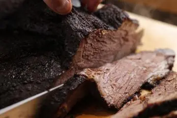 Meats are slow smoked and sliced fresh