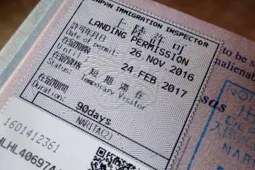 A temporary visitor visa