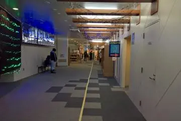 The hotel entrance