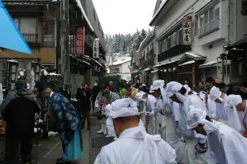 Blessing from the Shinto priest