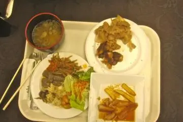 My first helping of the tabehodai lunch, a bargain for just ¥1300