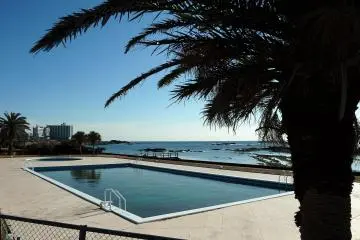 The hotel pool