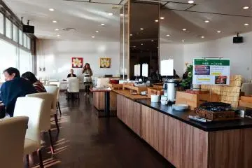 Buffet breakfast in the dining room