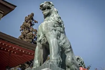  A guardian deity stands watch 