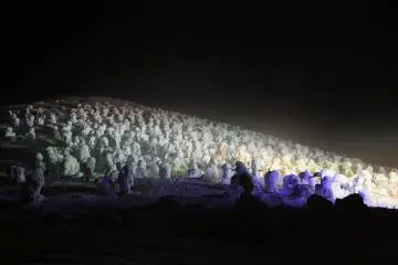 Nighttime illumination (Photo: Yamagata Prefecture)
