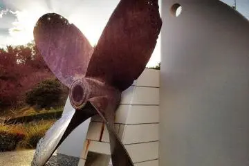 The people of Imabari love their ship's propellers. This one is at Osumi Seaside Park