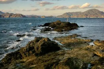 The most northern point of Ehime on Shikoku itself
