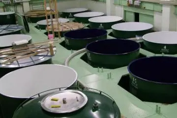 Vats for the cooking process