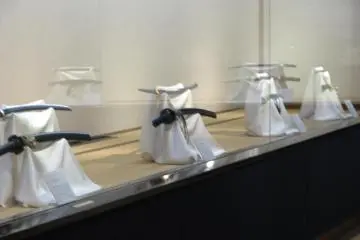 Swords displayed in museum
