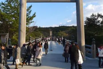 Uji Bridge leads to the Inner Shrine complex
