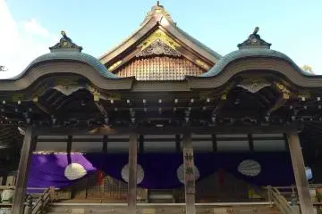 One of the mainy gold-gilded buildings in Ise