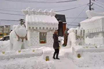 Many structures have a traditional look