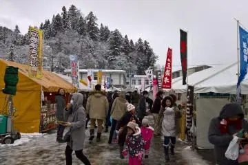 The main eating area with local specialties