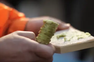 Râpage de Wasabi - Râpe en peau de requin