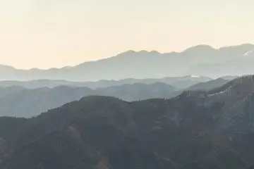 A look in the opposite direction shows the natural beauty of the Okutama-kai National Park 