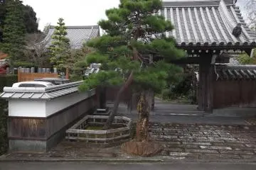 The gate from the road