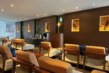 Nahana Lounge to relax with a free cup of tea