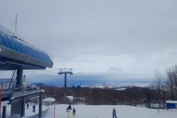 View from the top of the gondola.