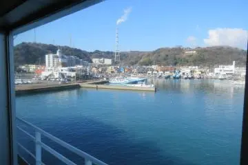 View of Kirihama Port from Ferry