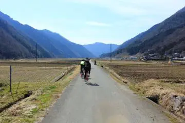 Into the mountains...