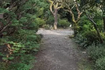 One of the paths in the extensive grounds