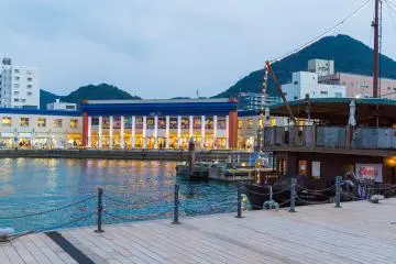 Kaikyo Plaza lies on the romantic waterfront