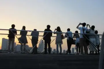 Catching the sunset!